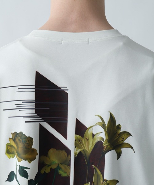 HARE（ハレ）の「【接触冷感】メルトフラワーバックプリントカット(HARE)（Tシャツ/カットソー・メンズ・ブラック/パープル/ホワイト・SMALL/MEDIUM）」の21枚目の写真