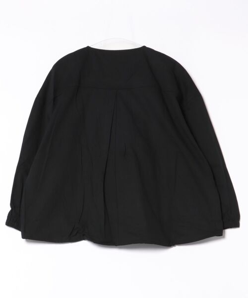 fort point(フォーポイント)の「【C-FORTPOINT/フォートポイント】綿ツイル ノーカラージャケット(ノーカラージャケット・レディース・ブラウン/ブラック/カーキ・FREE)」の4枚目の写真