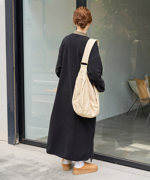 限定展開 FREAK'S STORE OUTDOORS サイドジップ フリース ワンピース