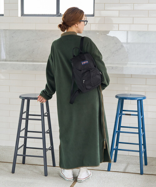 限定展開 FREAK'S STORE OUTDOORS サイドジップ フリース ワンピース