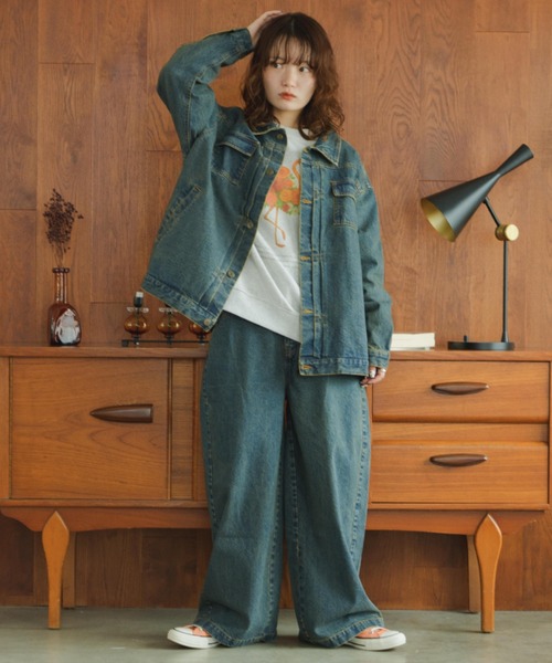 eLur(エラー)の「デニムジャケット(デニムジャケット・レディース・ストライプ/ブルー・1)」の17枚目の写真