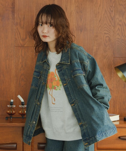 eLur(エラー)の「デニムジャケット(デニムジャケット・レディース・ストライプ/ブルー・1)」の16枚目の写真