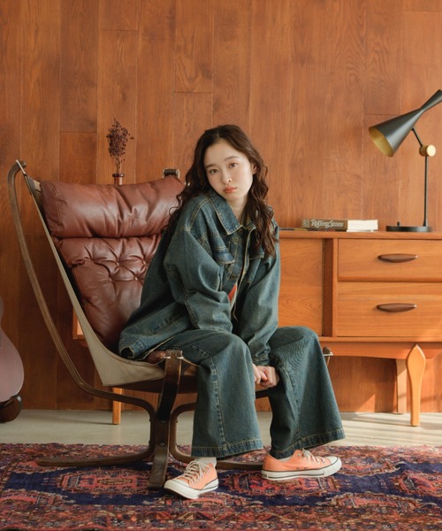 eLur(エラー)の「デニムジャケット(デニムジャケット・レディース・ストライプ/ブルー・1)」の13枚目の写真