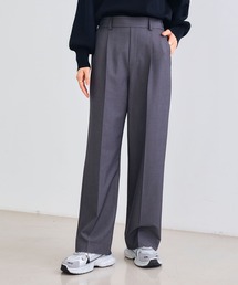 CROSS FUNCTION | 《シワになりにくい》サマ美えセンタープレスストレートパンツ【CROSS FUNCTION/クロスファンクション】(スラックス)