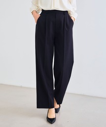 CROSS FUNCTION | 《シワになりにくい》サマ美えセンタープレスストレートパンツ【CROSS FUNCTION/クロスファンクション】(スラックス)