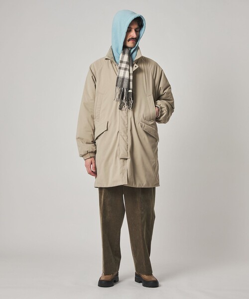 Steven Alan＞ ブラッシュド パデッド スタンド コート（モッズコート