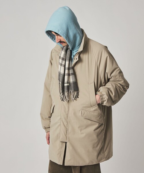 Steven Alan（スティーブンアラン）の「＜Steven Alan＞ ブラッシュド パデッド スタンド コート（モッズコート・メンズ・ブラック/ナチュラル・S/M/L/XL）」の18枚目の写真