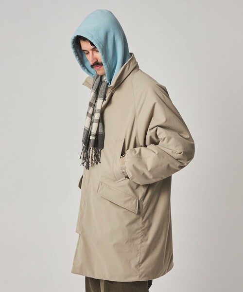 Steven Alan＞ ブラッシュド パデッド スタンド コート（モッズコート