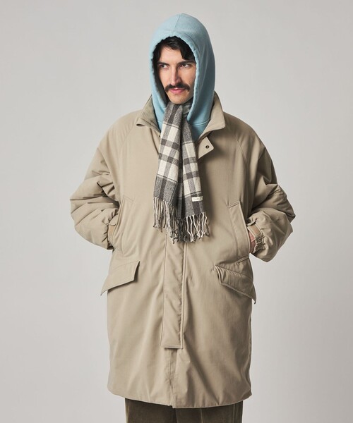 セール】＜Steven Alan＞ ブラッシュド パデッド スタンド コート