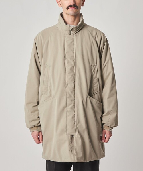 Steven Alan＞ ブラッシュド パデッド スタンド コート モッズコート