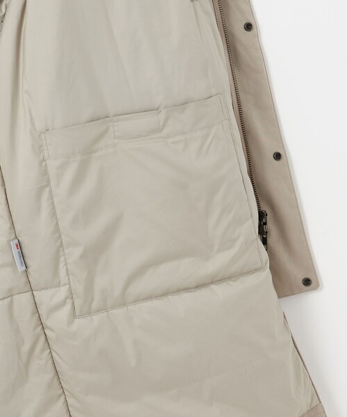 Steven Alan（スティーブンアラン）の「＜Steven Alan＞ ブラッシュド パデッド スタンド コート（モッズコート・メンズ・ブラック/ナチュラル・S/M/L/XL）」の6枚目の写真