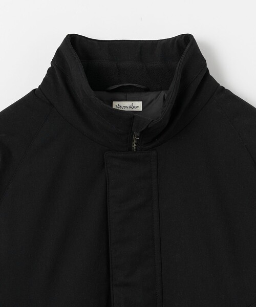 Steven Alan（スティーブンアラン）の「＜Steven Alan＞ ブラッシュド パデッド スタンド コート（モッズコート・メンズ・ブラック/ナチュラル・S/M/L/XL）」の13枚目の写真
