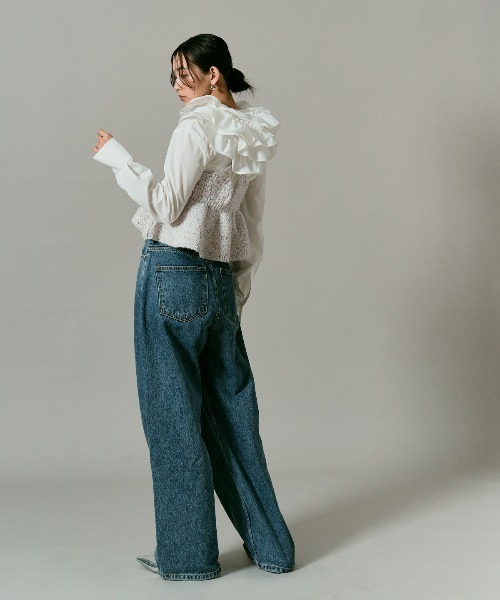 K*i様 ニットペプラムビスチェ ペプラムニットビスチェ 通販【ニッセン】