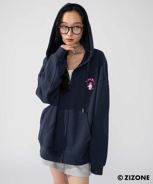 WEGO(ウィゴー)の「WEGO/ZIZONE別注グラフィックZIPパーカー(パーカー・メンズ・ネイビー/アッシュグレー・MEDIUM/LARGE)」の10枚目の写真