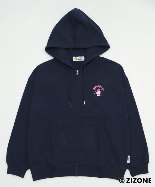 WEGO(ウィゴー)の「WEGO/ZIZONE別注グラフィックZIPパーカー(パーカー・メンズ・ネイビー/アッシュグレー・MEDIUM/LARGE)」の18枚目の写真