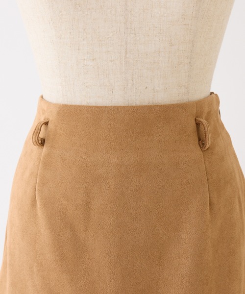 ムートンミニスカート/セットアップアウターあり（スカート）｜one