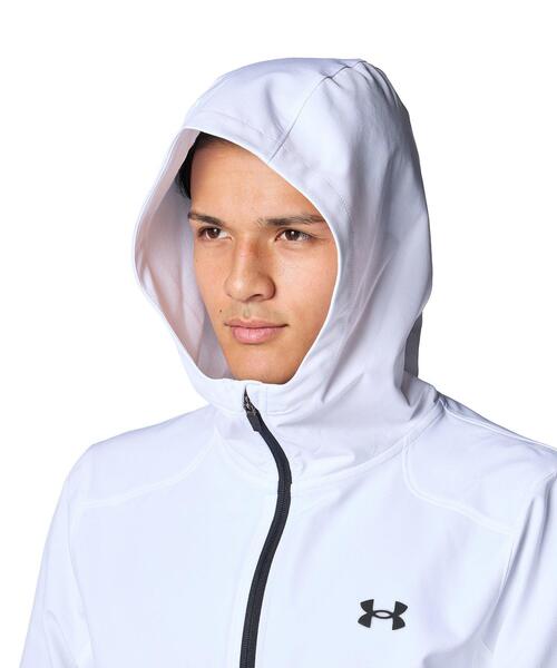 UNDER ARMOUR(アンダーアーマー)の「UAブラッシュドウーブン リフレクト ジャケット(トレーニング/メンズ)(その他アウター・メンズ・ホワイト・L/3XL/M/2XL/S/XL)」の4枚目の写真