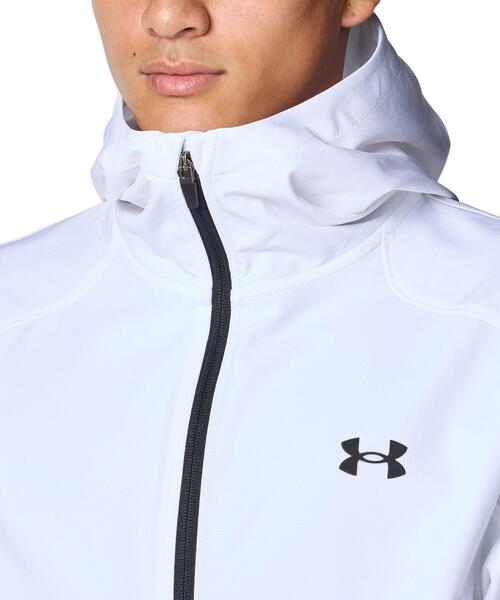 UNDER ARMOUR(アンダーアーマー)の「UAブラッシュドウーブン リフレクト ジャケット(トレーニング/メンズ)(その他アウター・メンズ・ホワイト・L/3XL/M/2XL/S/XL)」の5枚目の写真