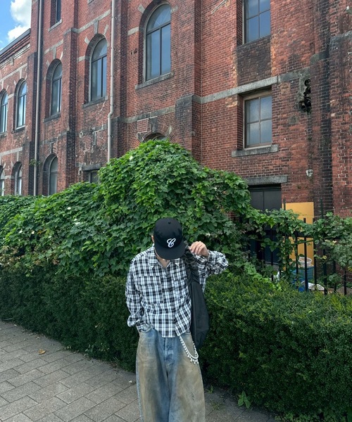 UNDERSTATEMENTs（アンダーステイトメント）の「【ユニセックス】チェック&無地シャーリングシャツ（シャツ/ブラウス・メンズ・グリーン/レッド/ブラック/ネイビー/ブルー・MEDIUM/LARGE）」の14枚目の写真