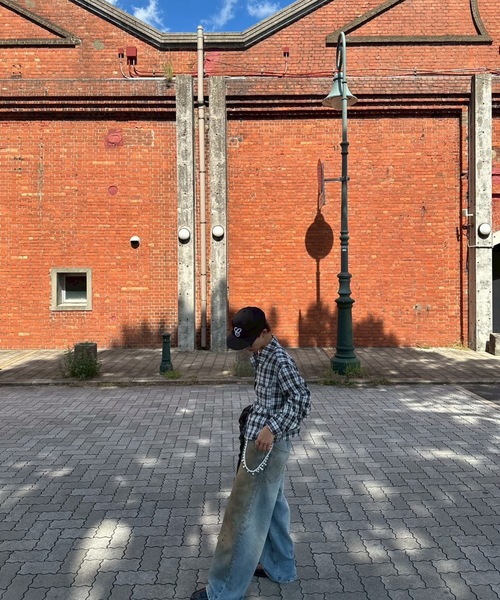 UNDERSTATEMENTs（アンダーステイトメント）の「【ユニセックス】チェック&無地シャーリングシャツ（シャツ/ブラウス・メンズ・グリーン/レッド/ブラック/ネイビー/ブルー・MEDIUM/LARGE）」の15枚目の写真