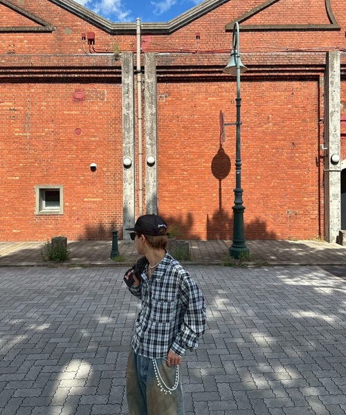 UNDERSTATEMENTs（アンダーステイトメント）の「【ユニセックス】チェック&無地シャーリングシャツ（シャツ/ブラウス・メンズ・グリーン/レッド/ブラック/ネイビー/ブルー・MEDIUM/LARGE）」の17枚目の写真