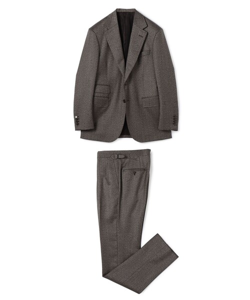 極美品✨トゥモローランドコレクション 日本製 20AW セットアップスーツ ウール シングルブレステッド2Bスーツ ISLAND FLEECE E.Zegna（スーツ