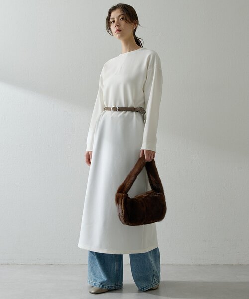 Whim Gazette（ウィムガゼット）の「Vガゼットワンピース（ワンピース・レディース・オフホワイト/ブラック・FREE）」の16枚目の写真