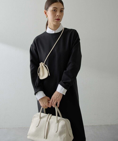 Whim Gazette（ウィムガゼット）の「Vガゼットワンピース（ワンピース・レディース・オフホワイト/ブラック・FREE）」の3枚目の写真