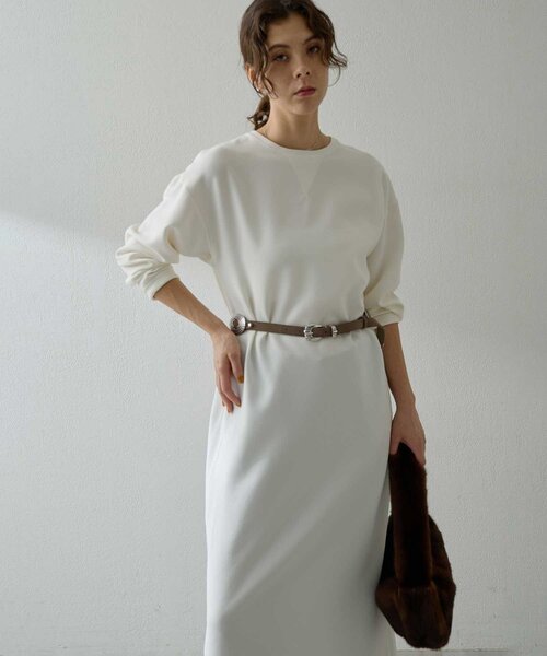 Whim Gazette（ウィムガゼット）の「Vガゼットワンピース（ワンピース・レディース・オフホワイト/ブラック・FREE）」の22枚目の写真