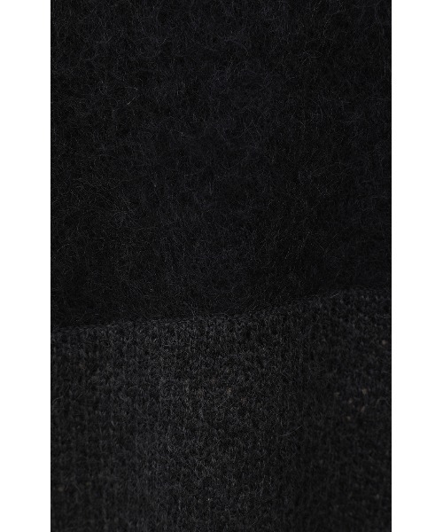 MANOF(マノフ)の「MOHAIR POLO KNIT(ニット/セーター・レディース・ライトブルー/ホワイト/チャコールグレー・F)」の5枚目の写真