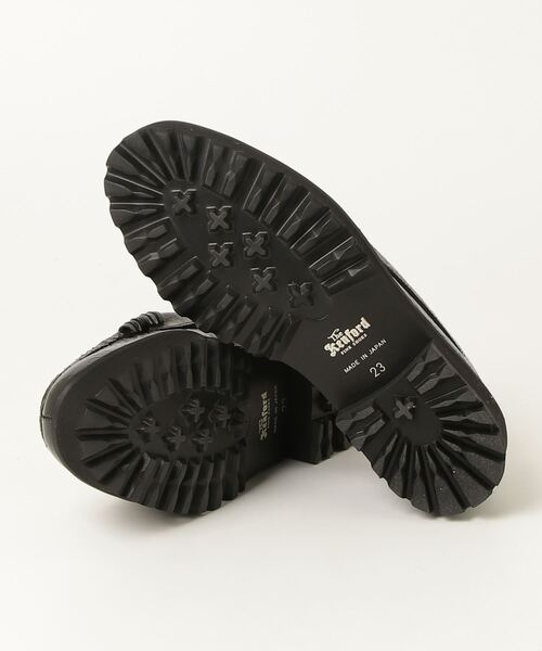 The Kenford Fineshoes（ケンフォードファインシューズ）の「(The Kenford Fineshoes)TANK SOLE LOAFERS BLACK WHITE PAISLEY（ローファー・レディース・ブラック・23.5cm/24cm/23cm/24.5cm）」の9枚目の写真