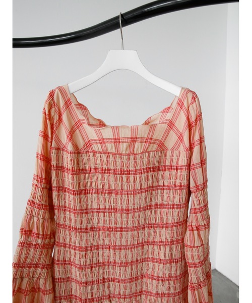 shirring bell sleeve onepiece（ワンピース）｜Katrin TOKYO