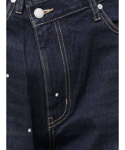 EMODA(エモダ)の「クロスベルトルーズジーンズ(デニムパンツ・レディース・インディゴブルー/ブラック/ライトブルー・SMALL/MEDIUM)」の9枚目の写真