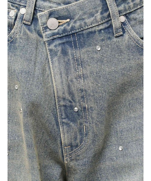 EMODA(エモダ)の「クロスベルトルーズジーンズ(デニムパンツ・レディース・インディゴブルー/ブラック/ライトブルー・SMALL/MEDIUM)」の10枚目の写真