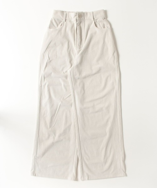 コーデュロイセミワイドパンツ【588074】（その他パンツ）｜mil（ミル