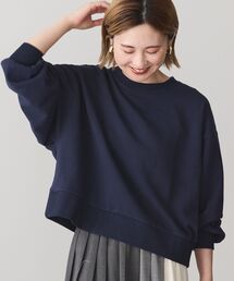 ネイビーとホワイトのクロップドトップス クロップド」に該当するトップス（ブルー・ネイビー/青色系