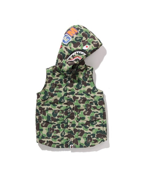 A BATHING APE（アベイシングエイプ）の「ABC CAMO SHARK 4WAY JACKET（ダウンジャケット/コート・キッズ・グリーン/ブルー・110/130/120/100/140）」の12枚目の写真