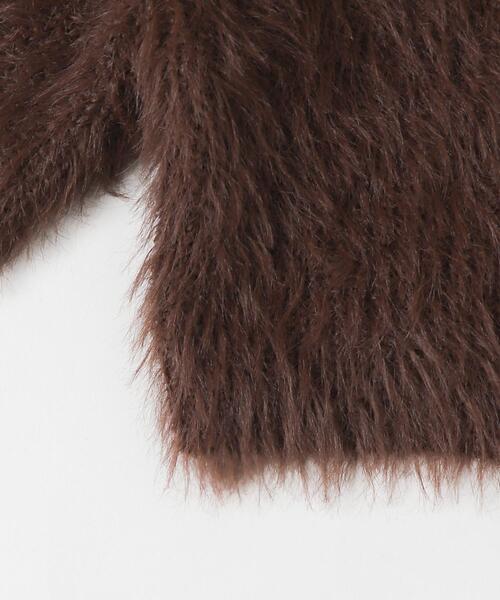 dispark（ディスパーク）の「DISPARK/シャギーショートニットカーデ（カーディガン/ボレロ・レディース・カーキ/ブラウン・FREE）」の17枚目の写真