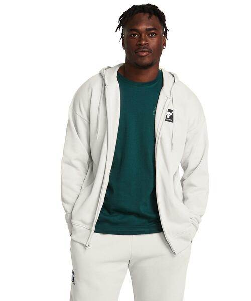 UAプロジェクトロック ヘビーウエイト テリー フルジップ フーディー（トレーニング/メンズ）