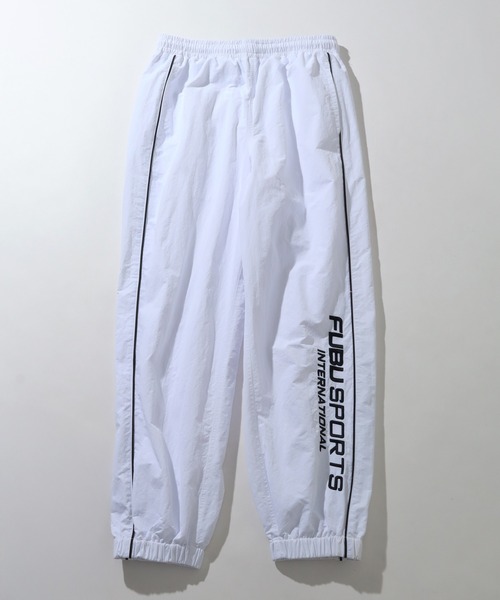 FUBU（ フブ）の「【FUBU/フブ】 Nylon Track Pants / ナイロン トラック パンツ（その他パンツ・メンズ・ブラック/チャコールグレー/ホワイト・M/L/XL）」の2枚目の写真