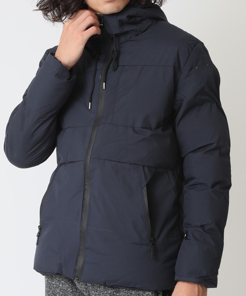 セール】ハイネック フーディー エコダウンジャケット（ダウン