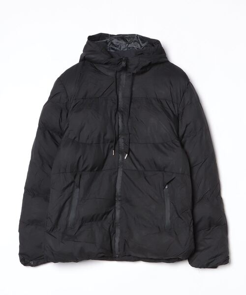 セール】ハイネック フーディー エコダウンジャケット（ダウン