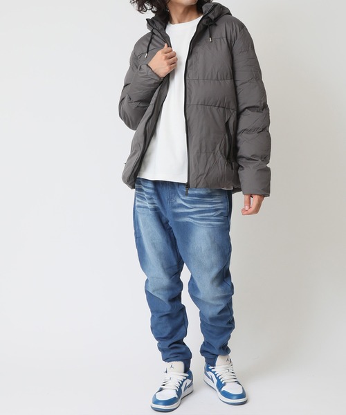 セール】ハイネック フーディー エコダウンジャケット（ダウン