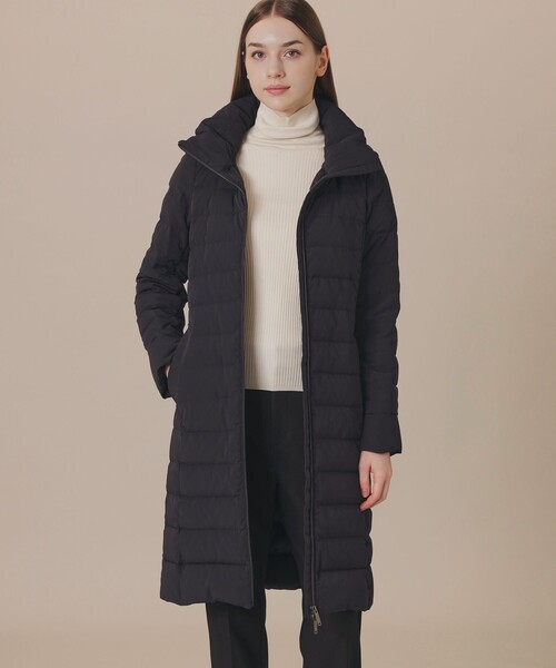 MACKINTOSH LONDON（マッキントッシュ ロンドン）の「ストレッチナイロンダウンコート（ダウンジャケット/コート・レディース・ブラック/ネイビー・36/38/40）」の2枚目の写真