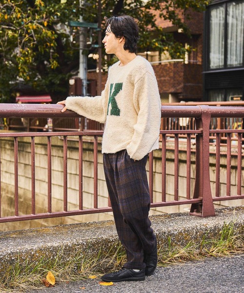 チャンキーロゴニットプルオーバー（ニット/セーター）｜niko and