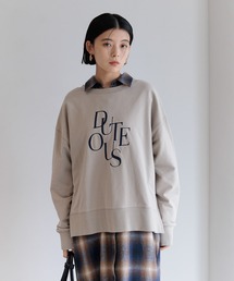 BAYFLOW | [着膨れしない素材感]アソートロゴスウェットプルオーバー(Tシャツ/カットソー)