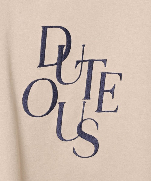 BAYFLOW（ベイフロー）の「[着膨れしない素材感]アソートロゴスウェットプルオーバー（Tシャツ/カットソー・レディース・ブラック/ベージュ/ボルドー・FREE）」の20枚目の写真