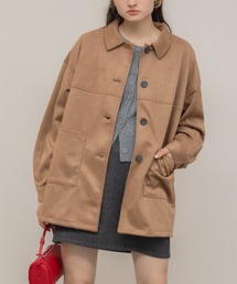 HEILIS（ヘイリス）の「スエードタッチカバーオールジャケット（カバーオール）」