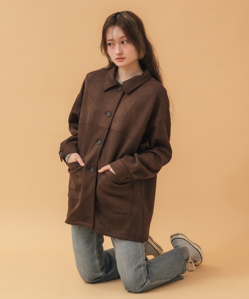 希少 ヘッドポータープラス ダック カバーオール ジャケット カーキ FREAK'S STORE/ビッグシルエット コーデュロイ切り替え ダック