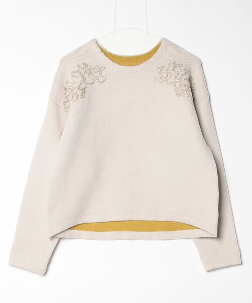 HARUYAMA(ハルヤマ)の「【WEB限定】 ダブルフェイスプルオーバー FURRY(ニット/セーター・レディース・チャコールグレー/ネイビー/ベージュ・F)」の2枚目の写真